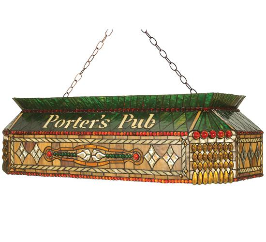 40"L Personalized Porter's Pub Oblong Pendant