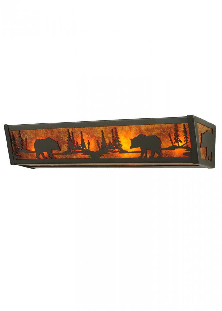24" Wide Bear at Lake Vanity Light