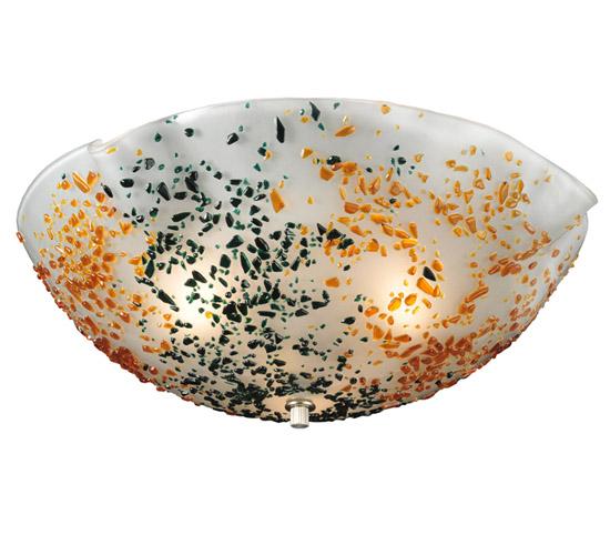 18" Wide Atelier Festival Organic Art Glass Flushmount