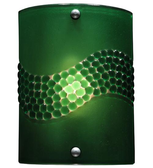 8.25" Wide Metro Fusion Green Pietre Wall Sconce