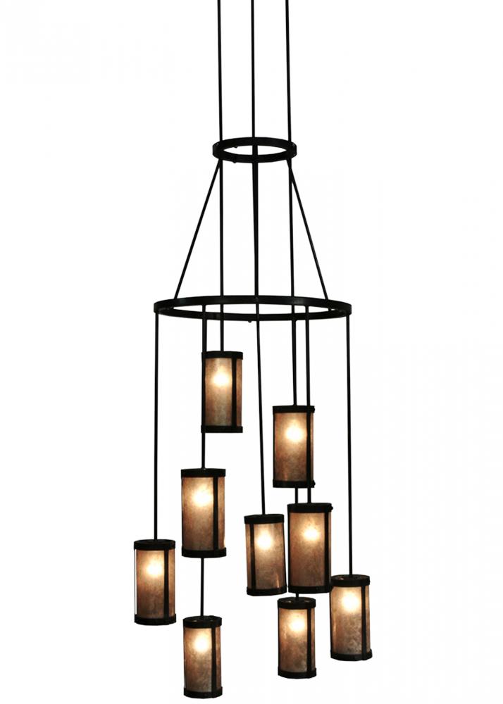 35" Wide Cartier 9 LT Cascading Chandelier