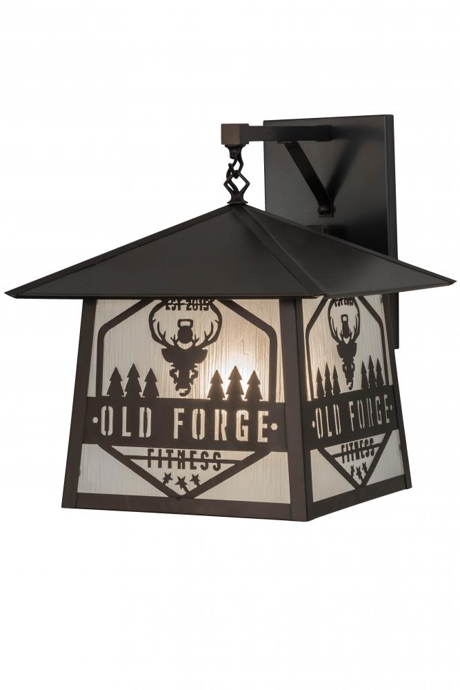 16"W Personalized Old Forge Fitness Hanging Wall Sconce