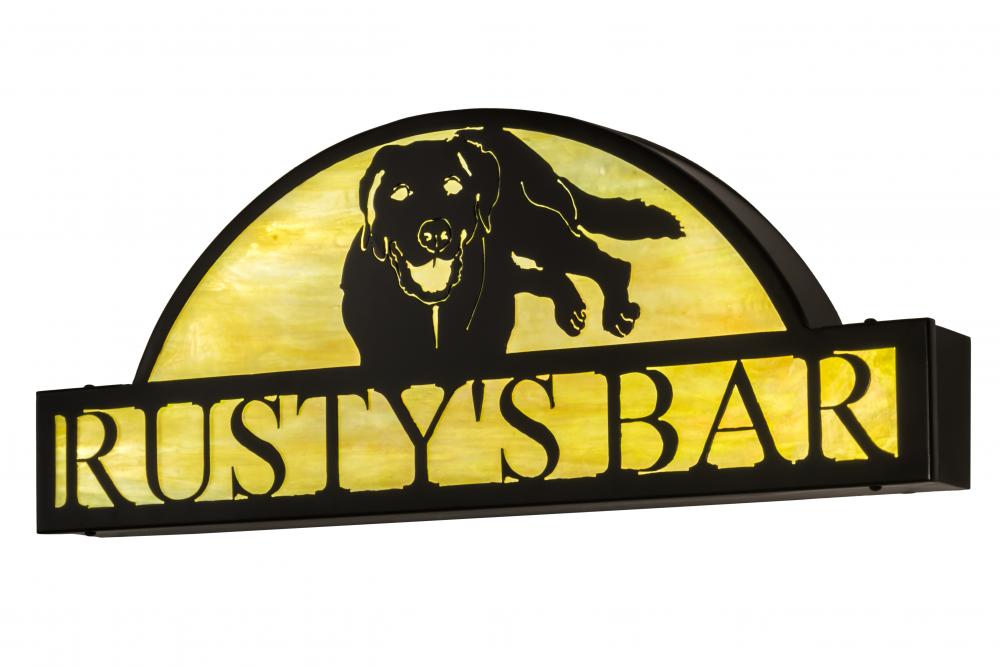 30"W Personalized Rusty's Bar Sign