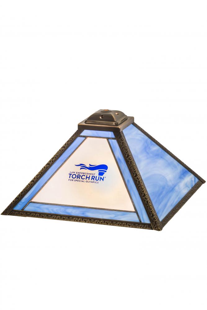 13"Sq Personalized Torch Run Shade