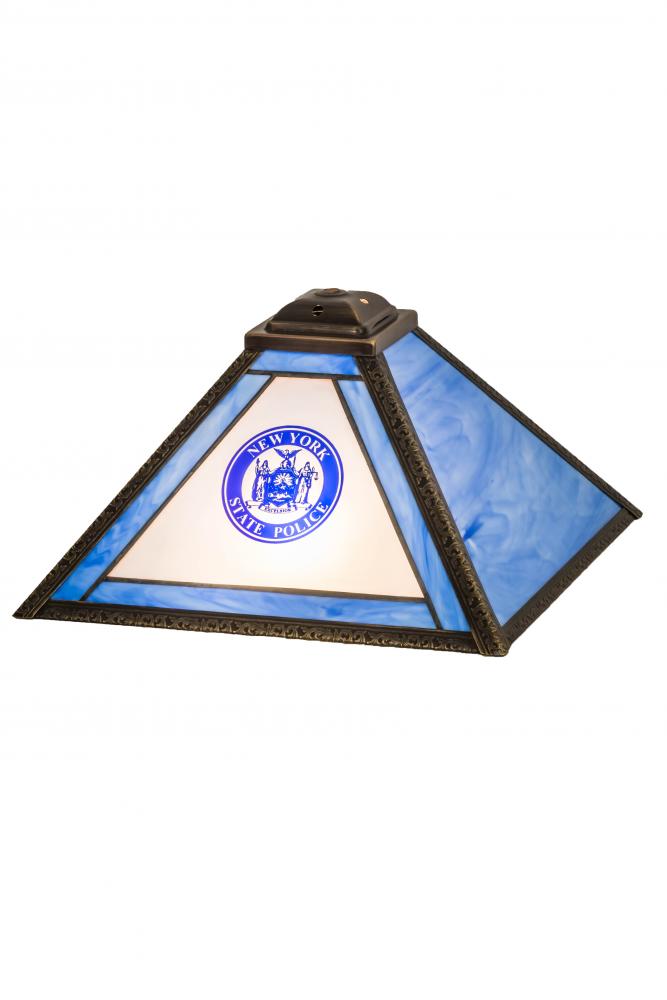 13"Sq Personalized State Trooper Shade