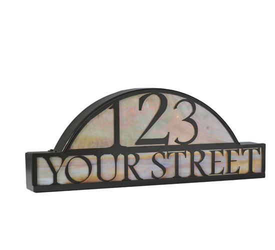 24.5" Wide Personalized Street Address Sign