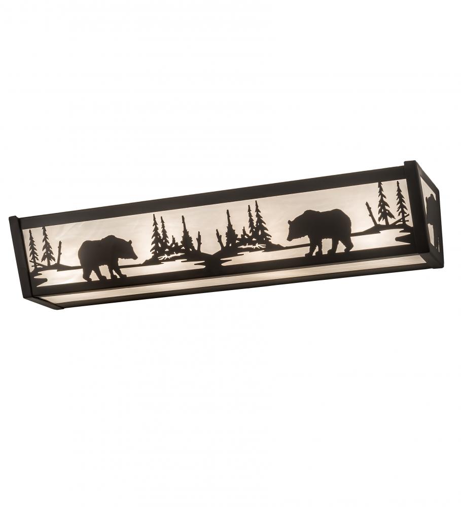 24" Wide Bear at Lake Vanity Light