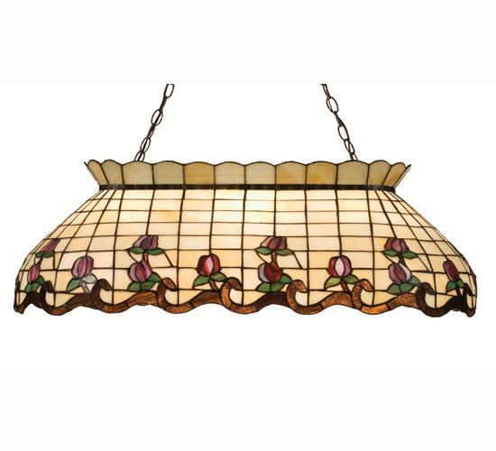 40"L Roseborder Oblong Pendant