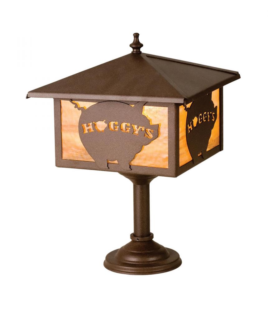 10" Square Personalized Hoggy's Bar Top Lamp