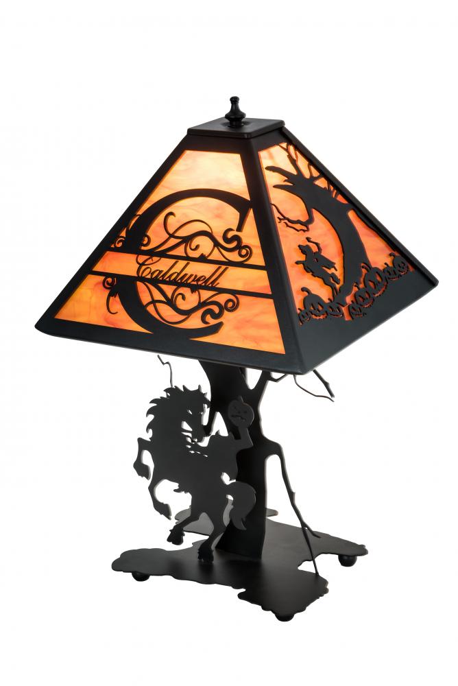 12.5" Wide Personalized Headless Horseman Table Lamp
