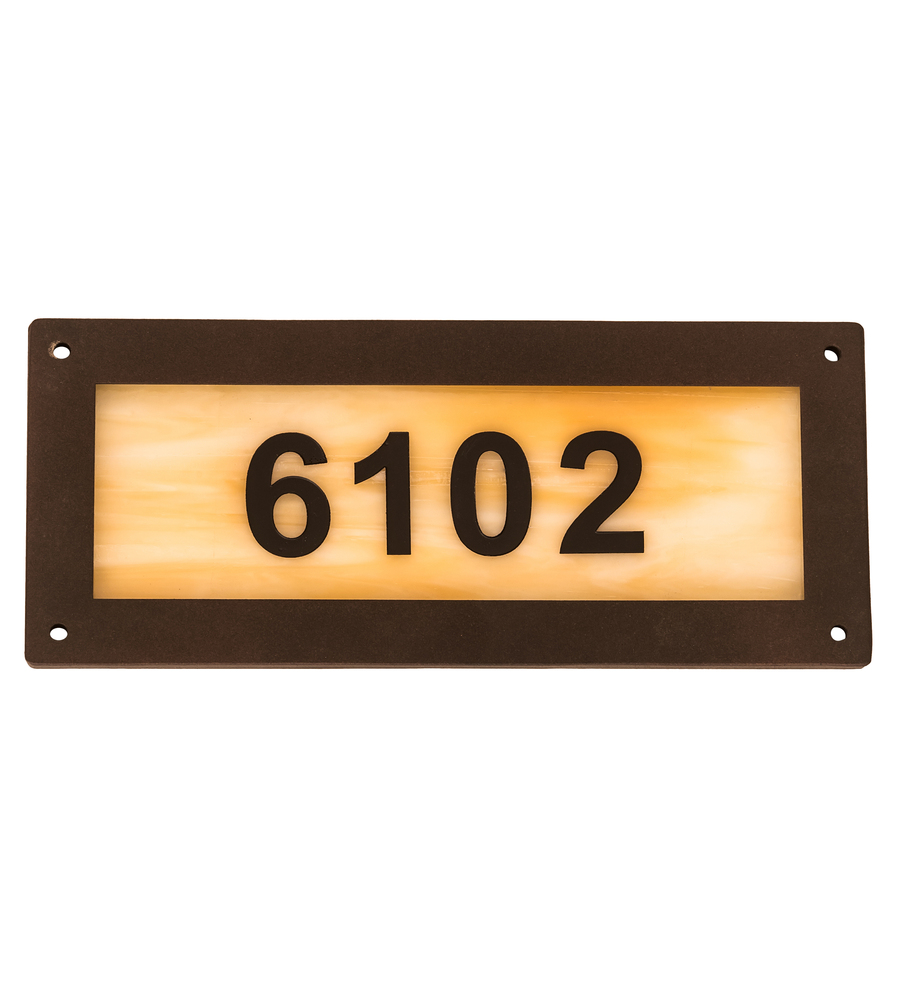 9.5" Wide Personalized Street Address Sign