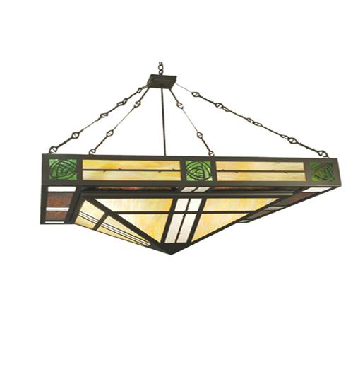 48"Sq Bungalow Rose Inverted Pendant