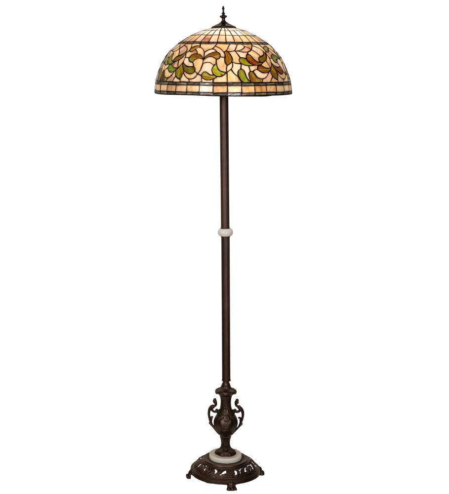 71" High Tiffany Turning Leaf Floor Lamp