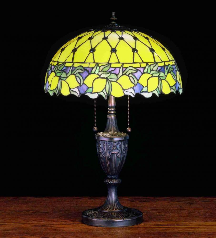25" High Chalice 2 Light Table Lamp