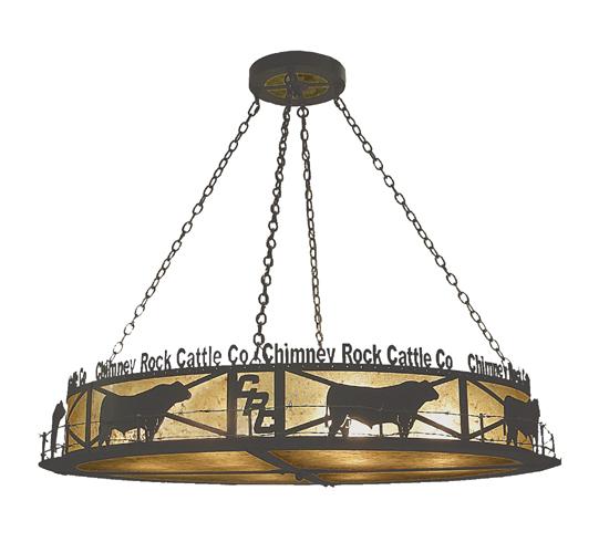 60"L Personalized Chimney Rock Inverted Pendant