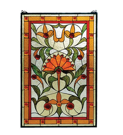 20"W X 30"H Picadilly Stained Glass Window