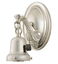 Meyda White 102905 - 7"H 1 LT BRUSHED NICKEL WALL SCONCE
