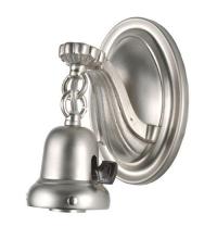 Meyda White 103946 - 7"H 1 LT BRUSHED NICKEL WALL SCONCE