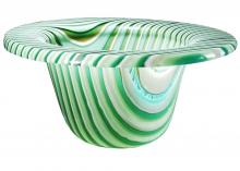Meyda Tiffany 113018 - 12"W Metro Fusion Peppermint Glass Bowl
