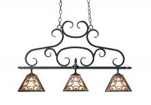 Meyda White 116150 - 36" Long Bandolei 3 Light Island Pendant