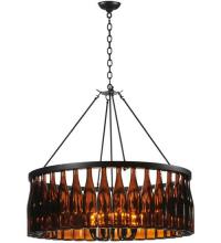 Meyda White 119239 - 37"W Tuscan Vineyard Estate 36 Wine Bottle Chandelier