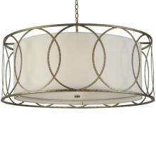 Meyda White 120934 - 42" Wide Cilindro Hoops Pendant