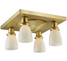 Meyda White 123313 - 15"Sq Alcove 4 LT Flushmount