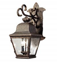 Meyda White 126900 - 9" Wide Palmer Wall Sconce