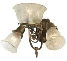 Meyda White 128581 - 15" Wide Revival Gas & Electric 3 Light Wall Sconce