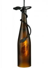 Meyda Tiffany 137402 - 5"W Personalized Thirsty Owl Wine Bottle Mini Pendant