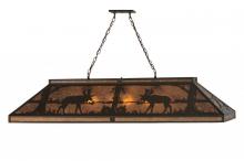 Meyda White 144972 - 61" Long Moose at Lake Oblong Pendant