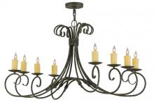 Meyda White 146659 - 48"L Elon 8 LT Oblong Chandelier