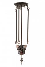 Meyda White 149733 - 22"H SEMI FLUSH MOUNT NO CHAIN 3LT