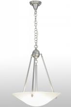 Meyda Tiffany 151736 - 20"W Revival Frosted Deco Ball Inverted Pendant