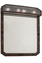 Meyda White 160047 - 30"W Arabesque Lighted Vanity Mirror