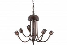 Meyda White 160609 - 17"W Mahogany Bronze 7 LT Chandelier Hardware