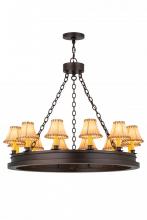 Meyda White 172680 - 39"W Sullivan Ranch 12 LT Chandelier