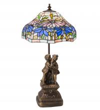 Meyda White 173824 - 23" High Tiffany Poinsettia Accent Lamp