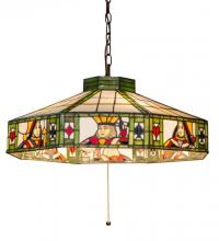 Meyda White 184491 - 24"W Poker Face Pendant