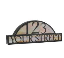 Meyda White 18598 - 24.5" Wide Personalized Street Address Sign