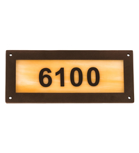 Meyda White 195162 - 9.5" Wide Personalized Street Address Sign