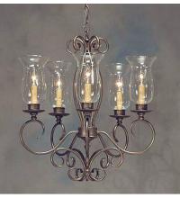 Meyda White 200630 - 22" Wide Calista 5 Light Chandelier