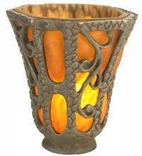 Meyda White 21249 - 4" Wide Castle Ivy Lantern Shade