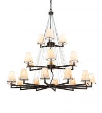 Meyda White 214042 - 54" Wide St Lawrence 21 Light Chandelier