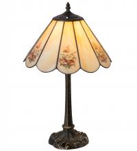 Meyda White 218834 - 21" High Pansies Table Lamp