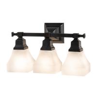 Meyda White 227611 - 19" Wide Bungalow 3 Light Wall Sconce