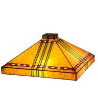 Meyda White 23842 - 17" Square Prairie Corn Shade