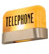 Meyda White 246472 - 10" Wide Telephone Wall Signage