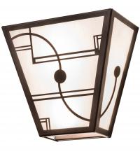 Meyda White 247068 - 13" Wide Revival Deco Wall Sconce