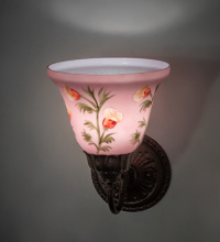 Meyda White 275655 - 8" Wide Bell Flower Wall Sconce